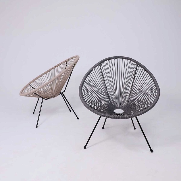 Садовое кресло AksHome Rimini иск. ротанг, серый 95475 изображение 3 Садовое кресло AksHome Rimini иск. ротанг, серый 95475 Фото № 3