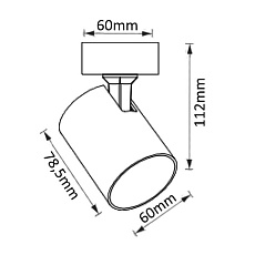 Спот Crystal Lux CLT 017CW1R BL 2