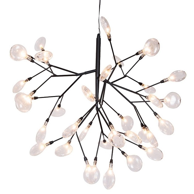 Подвесная люстра Crystal Lux Evita SP36 Black/Transparent Фото № 3