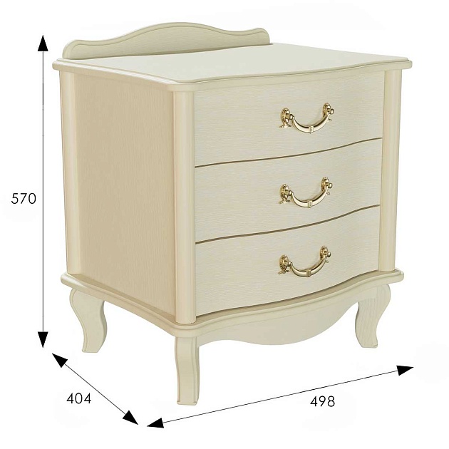 Тумбочка Мебелик Джульетта 008538 изображение 3 Тумбочка Мебелик Джульетта 008538 Фото № 3