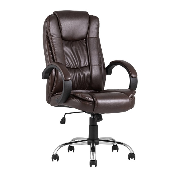 Кресло руководителя TopChairs Atlant коричневое D-430 brown изображение 1 Кресло руководителя TopChairs Atlant коричневое D-430 brown Фото № 1