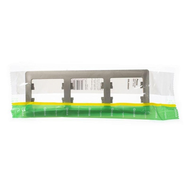 Рамка 3-постовая Systeme Electric Glossa титан GSL000403 Фото № 1