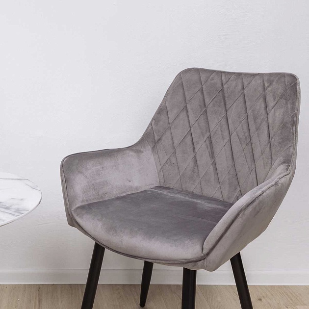 Кресло AksHome Pablo светло-серый, велюр 72328 изображение 11 Кресло AksHome Pablo светло-серый, велюр 72328 Фото № 11