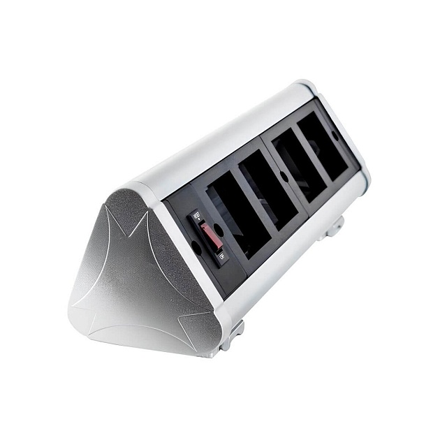 Блок розеточный настольный 4 модуля Ecoplast LUK 70304 изображение 3 Блок розеточный настольный 4 модуля Ecoplast LUK 70304 Фото № 3