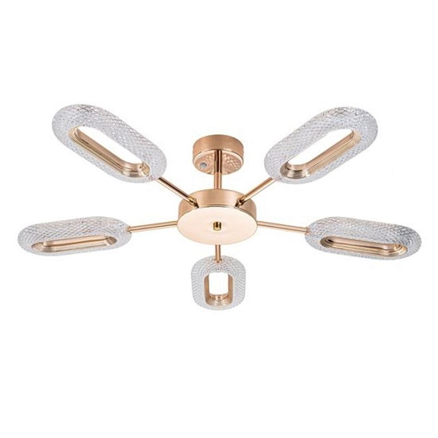 Потолочная светодиодная люстра Arte Lamp Ovale A2489PL-5GO изображение 1 Потолочная светодиодная люстра Arte Lamp Ovale A2489PL-5GO Фото № 1