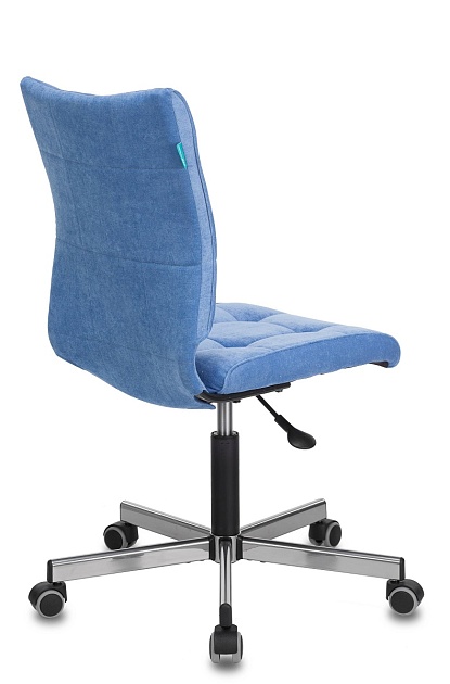 Офисное кресло Бюрократ CH-330M/VELV86 голубой Velvet 86 крестовина металл Фото № 3