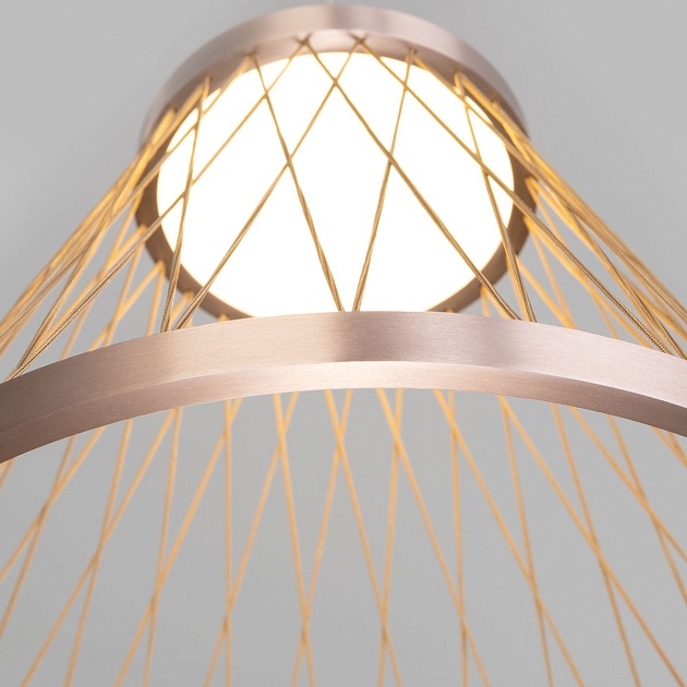 Подвесной светодиодный светильник Eurosvet Cesta 40016/1 LED коричневый Фото № 3