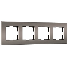 Рамка на 4 поста Werkel Slab бронза матовый W0042963 4690389193538