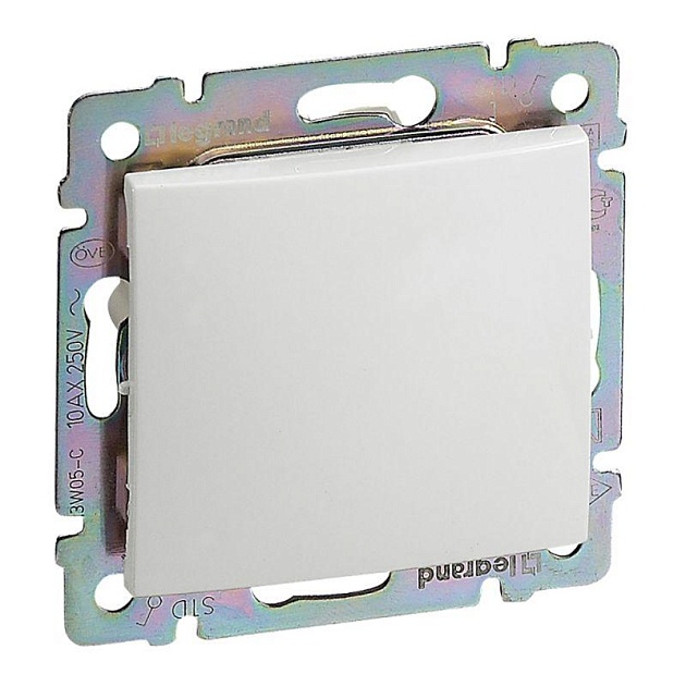 Выключатель одноклавишный Legrand Valena 10A 250V белый 694260 Фото № 1