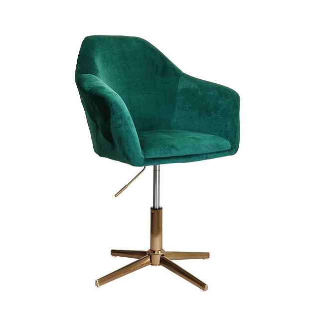 Поворотное кресло AksHome Dubai зеленый, велюр 62677 изображение 1 Поворотное кресло AksHome Dubai зеленый, велюр 62677 Фото № 1