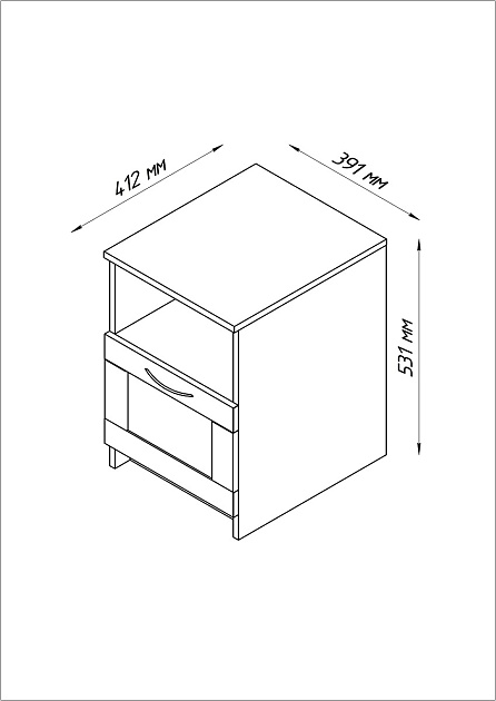 Прикроватная тумба Шведский Стандарт Сириус 2.02.03.010.1 изображение 4 Прикроватная тумба Шведский Стандарт Сириус 2.02.03.010.1 Фото № 4