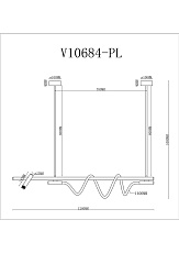 Подвесной светодиодный светильник Moderli True V10684-PL 1