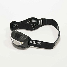 Налобный светодиодный фонарь Gauss от батареек 60х40 100 лм GF306 4