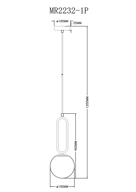 Подвесной светильник MyFar Pierre MR2232-1P Фото № 2