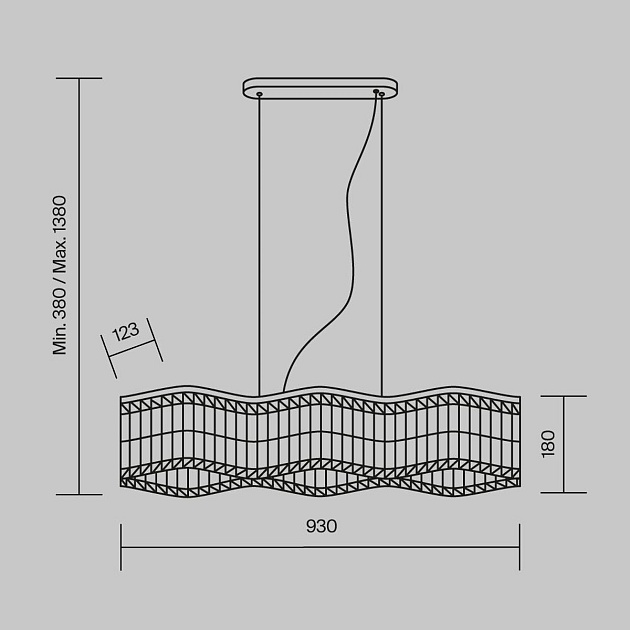 Подвесной светильник Maytoni Dune DIA005PL-06G Фото № 2