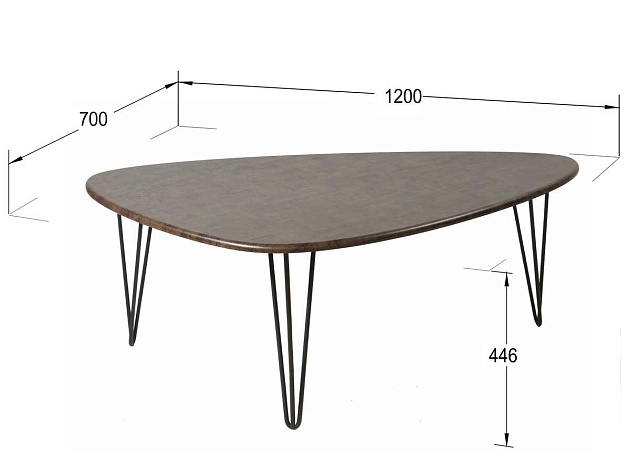 Журнальный стол Мебелик Престон 007652 изображение 3 Журнальный стол Мебелик Престон 007652 Фото № 3