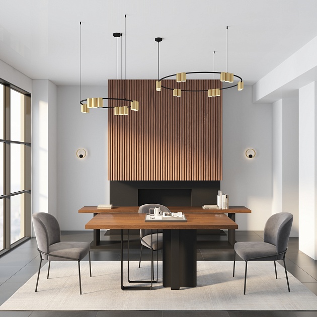 Бра Denkirs Orbit DK5060-BK+SG Фото № 5