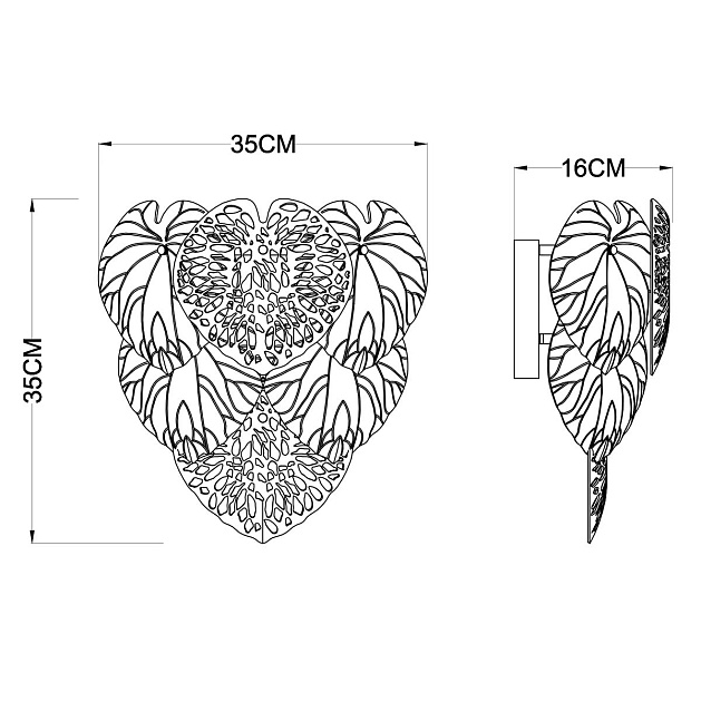 Настенный светильник Arte Lamp Kapri A4078AP-2GO Фото № 2