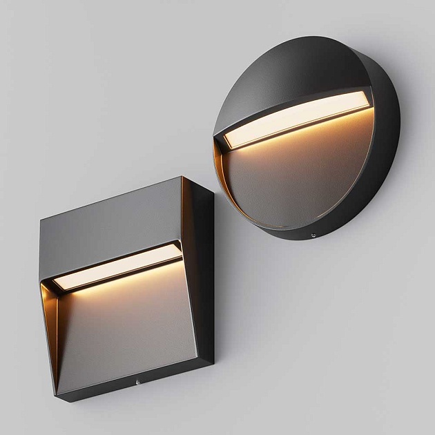 Уличный настенный светодиодный светильник Maytoni Mane O047SL-L3B3K изображение 5 Уличный настенный светодиодный светильник Maytoni Mane O047SL-L3B3K Фото № 5