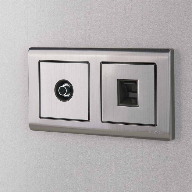 ТВ-розетка оконечная Werkel глянцевый никель W1183002 4690389158261 изображение 4 ТВ-розетка оконечная Werkel глянцевый никель W1183002 4690389158261 Фото № 4