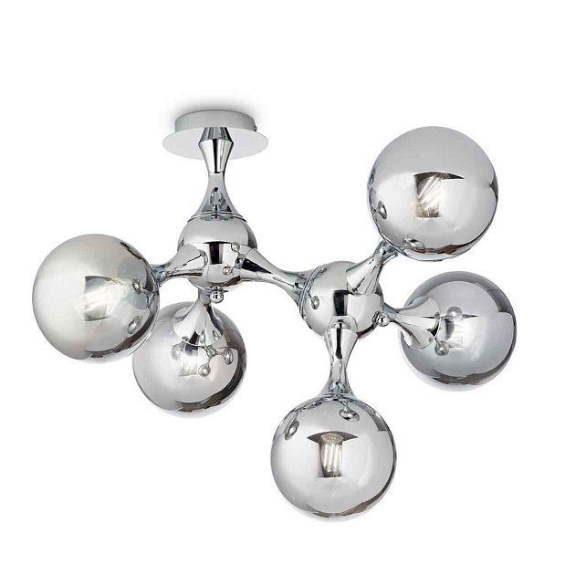 Потолочная люстра Ideal Lux Nodi Pl5 Cromo 200484 изображение 1 Потолочная люстра Ideal Lux Nodi Pl5 Cromo 200484 Фото № 1