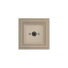 ТВ-розетка проходная Liregus Retro кремовый омбре 29-128