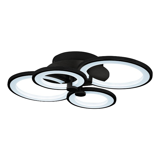 Потолочная светодиодная люстра iLedex Ring A001/4 BK Фото № 5