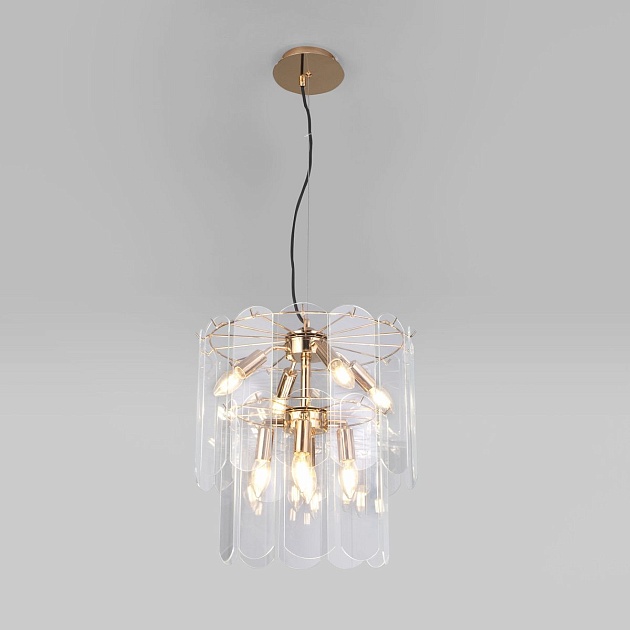 Подвесная люстра Eurosvet Claire 60170/8 золото Smart Фото № 1