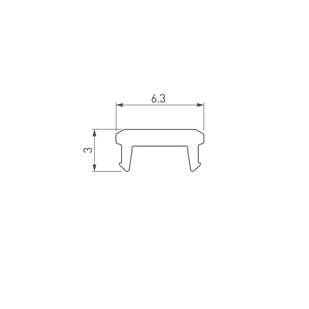 Рассеиватель Arlight SL-Bevel-W21-2000 Opal 043689 Фото № 2