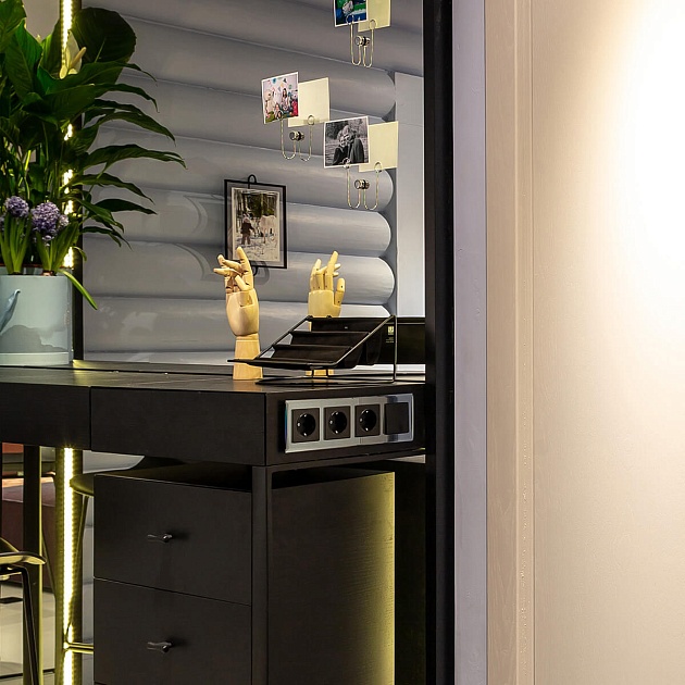 Розетка с заземлением Werkel черный матовый W1171008 4690389156878 Фото № 29