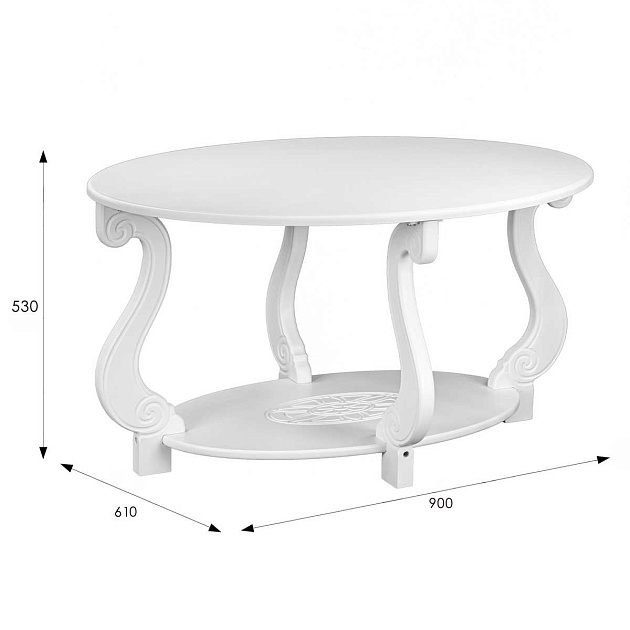 Журнальный стол Мебелик Овация (М) Лайт 008135 Фото № 3
