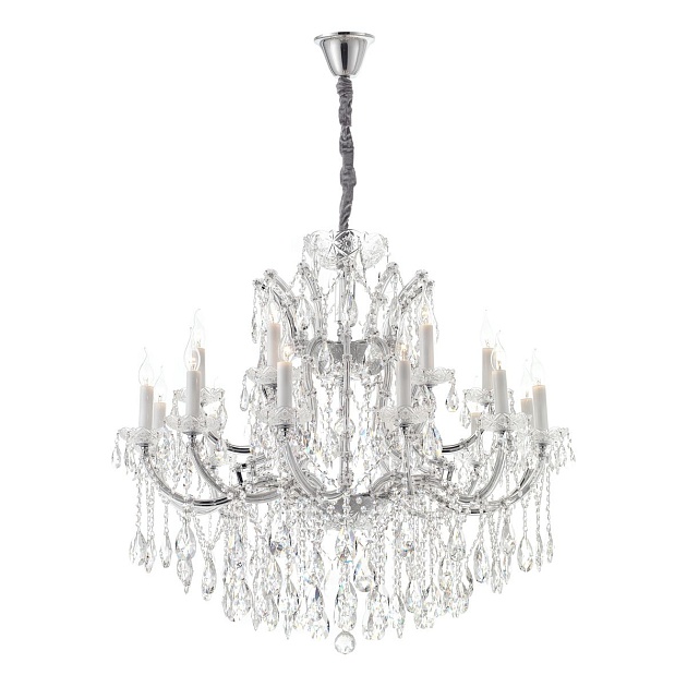 Подвесная люстра iLamp Diamond 6071-18 CR+CL Фото № 1