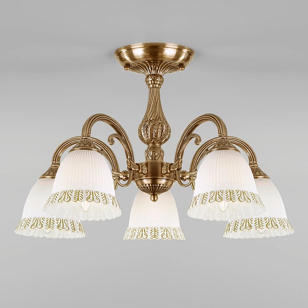 Потолочная люстра Eurosvet Campina 60107/5 античная бронза изображение 1 Потолочная люстра Eurosvet Campina 60107/5 античная бронза Фото № 1