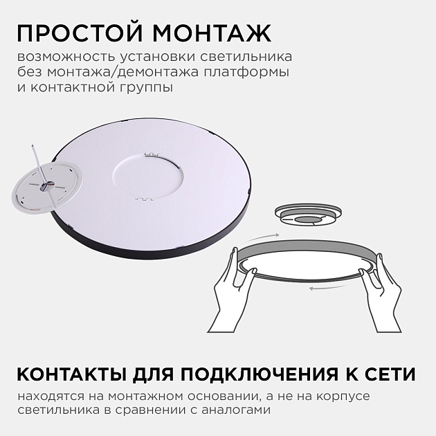 Настенно-потолочный светодиодный светильник Apeyron Spin 18-128 Фото № 10