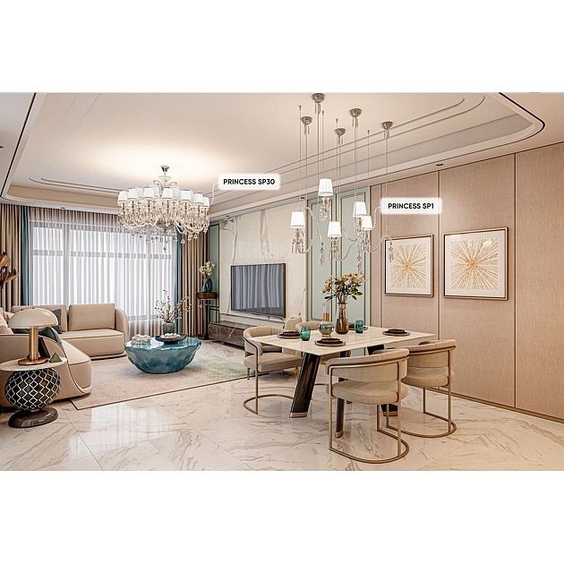 Подвесной светильник Crystal Lux Princess SP1 Фото № 10