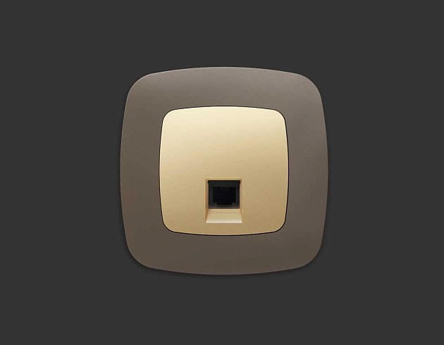 Лицевая панель розетки AMBRELLA VOLT OP6120 Фото № 2