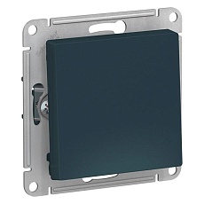 Переключатель одноклавишный перекрестный Systeme Electric AtlasDesign 10A 250V изумруд ATN000871