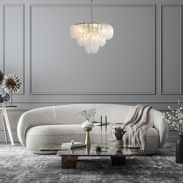 Подвесная люстра Indigo Dalia 12034/11P Brass V000374 Фото № 4