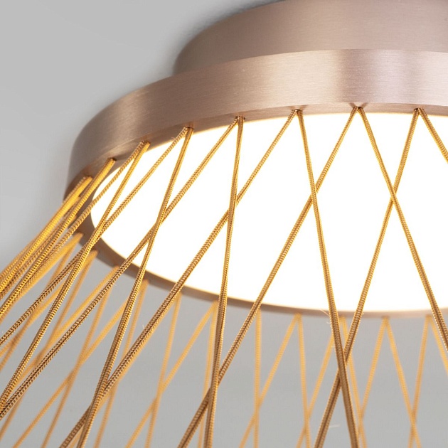 Потолочный светодиодный светильник Eurosvet Cesta 40019/1 LED коричневый изображение 3 Потолочный светодиодный светильник Eurosvet Cesta 40019/1 LED коричневый Фото № 3