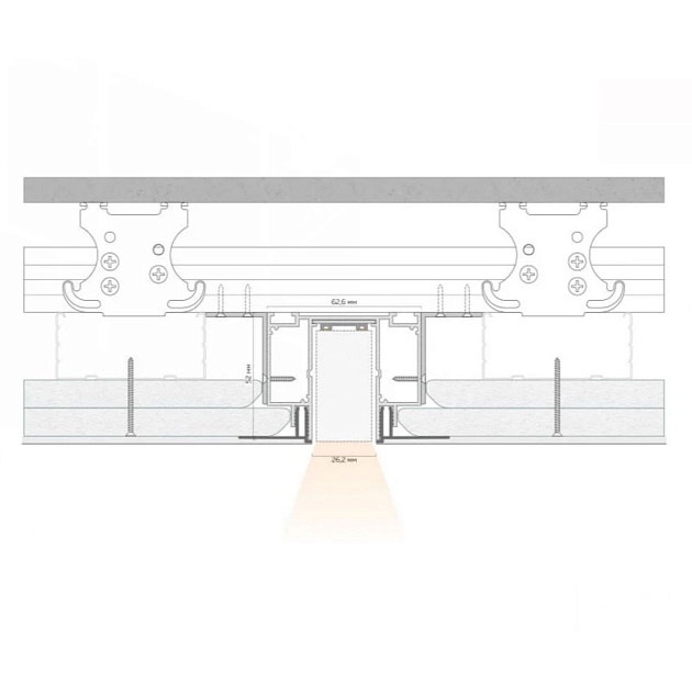Трековый профиль FerGipps черный МТ 25 УТ000002601 изображение 2 Трековый профиль FerGipps черный МТ 25 УТ000002601 Фото № 2