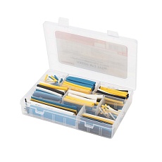 Набор №3 термоусаживаемых трубок ТУТ нг (2:1), 4 цвета, 288 шт., REXANT 29-0133 2