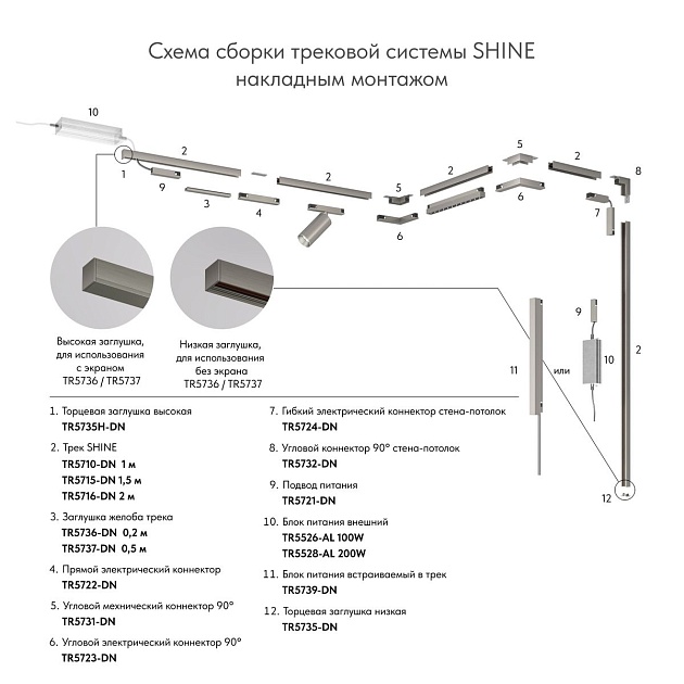 Заглушка торцевая Denkirs Shine Base (2 шт.) TR5735-DN Фото № 4