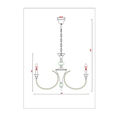 Подвесная люстра Arte Lamp Collinetta A4094LM-8WH 1