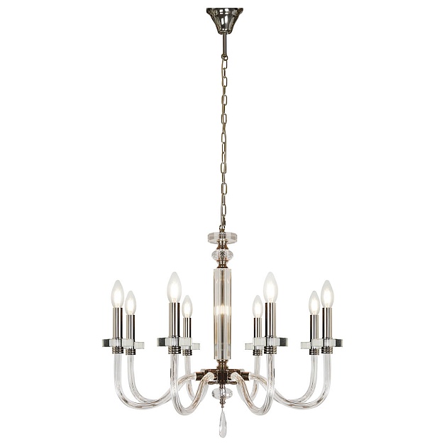 Подвесная люстра iLamp Vibe P9474-8 Nickel Фото № 1