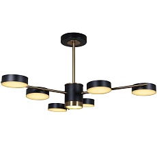 Потолочная светодиодная люстра Reluce 06369-0.3-06 COP+BK 3