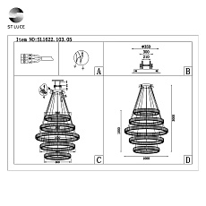 Подвесная светодиодная люстра ST Luce Tivoli SL1622.103.05 4
