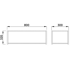 Обувница AksHome Fortuna светлое дерево/металл 62178 1