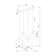 Подвесной светильник TK Lighting 5381 Esme 1