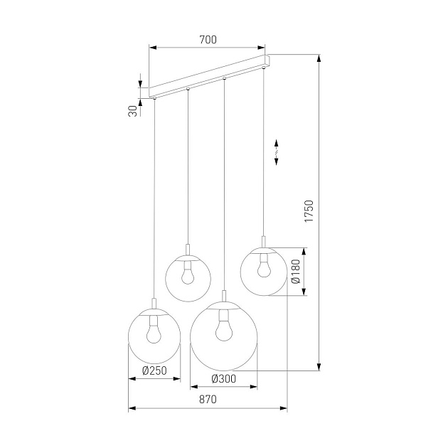 Подвесной светильник TK Lighting 5381 Esme Фото № 2
