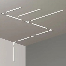 Соединитель шинопровода прямой ZZOK Nemo White N-SC-WH 2